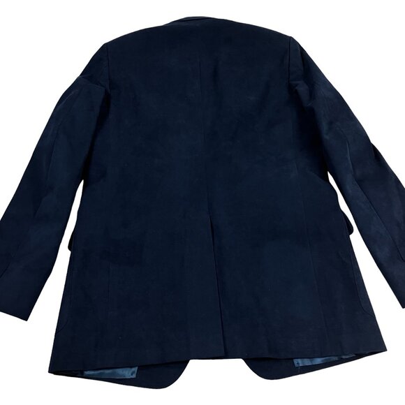 Brooks Brothers Brooksuede Sport Coat 3-Button Blazer Mens Size 42 SLIM FIT Navy - Picture 7 of 14